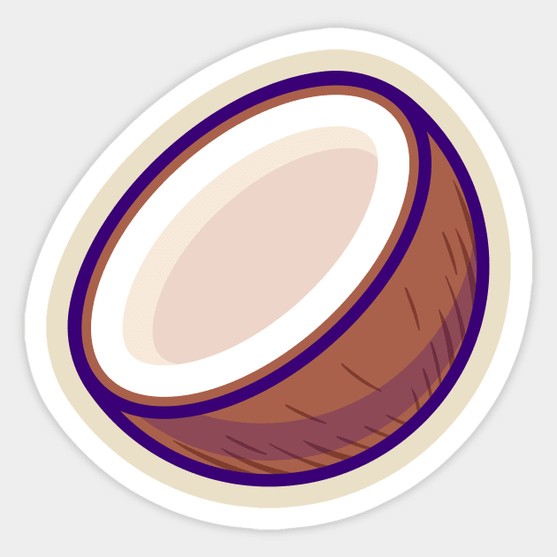 Coconut Fruit Cartoon Sticker by Catalyst Labs